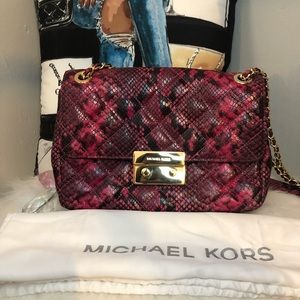 Michael Kors Sloan bag Python Print ...Excellent